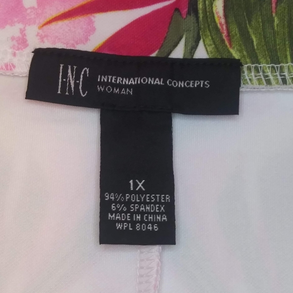 Inc NWT Tropical Print Skirt Size 1X - Picture 3 of 5